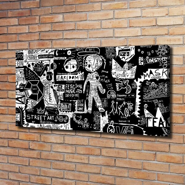 Foto-obraz canvas do obýváku Graffiti oc-53556779