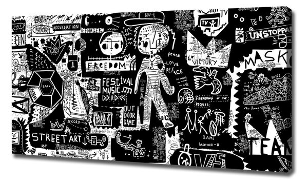 Foto-obraz canvas do obýváku Graffiti oc-53556779