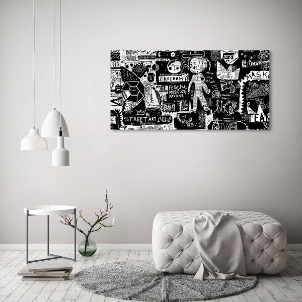 Foto-obraz canvas do obýváku Graffiti oc-53556779
