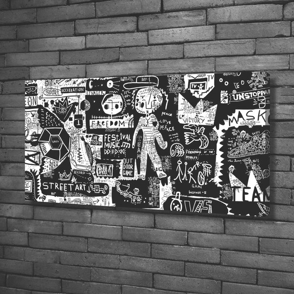Foto-obraz canvas do obýváku Graffiti oc-53556779