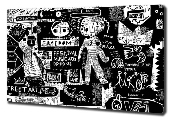 Foto-obraz canvas do obýváku Graffiti oc-53556779