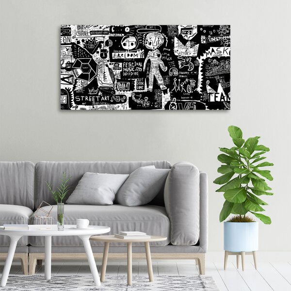 Foto-obraz canvas do obýváku Graffiti oc-53556779