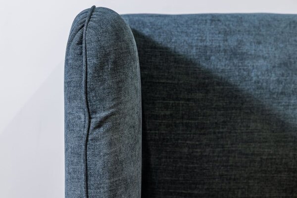 -25 % Dny MOMENTI– Bobochic Paris Tmavě modrá dvoulůžková postel Louise 160 x 200 cm s úložným prostorem