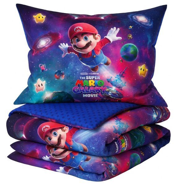 3D Bavlněné povlečení MARIO GALAXY barevné, 100% bavlna Rozměr povlečení: 70 x 80 cm | 140 x 200 cm