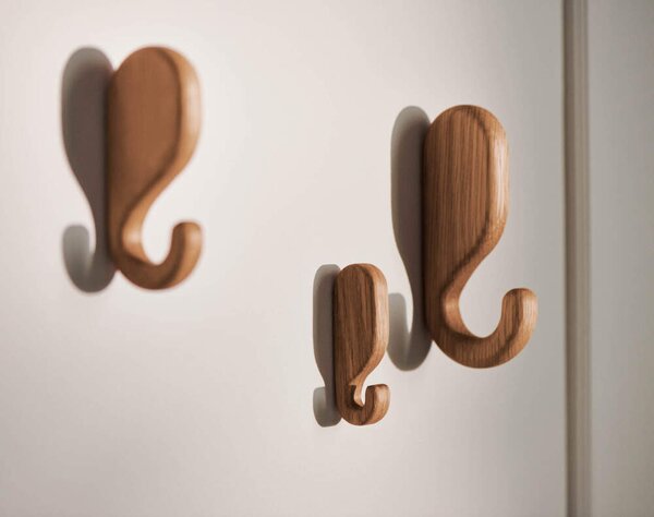 Bolia Nástěnný věšák Nob 11.5 cm, solid oiled oak