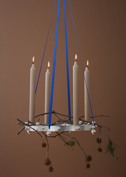 OYOY Adventní svícen Pearl - Silver OY181