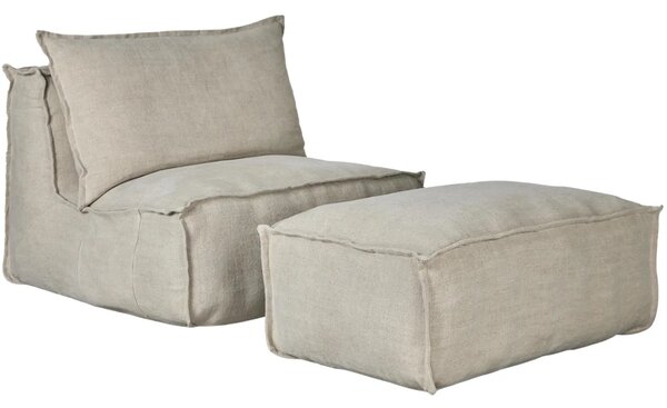 -25 % Dny MOMENTI– Béžový taburet Quax Lounger