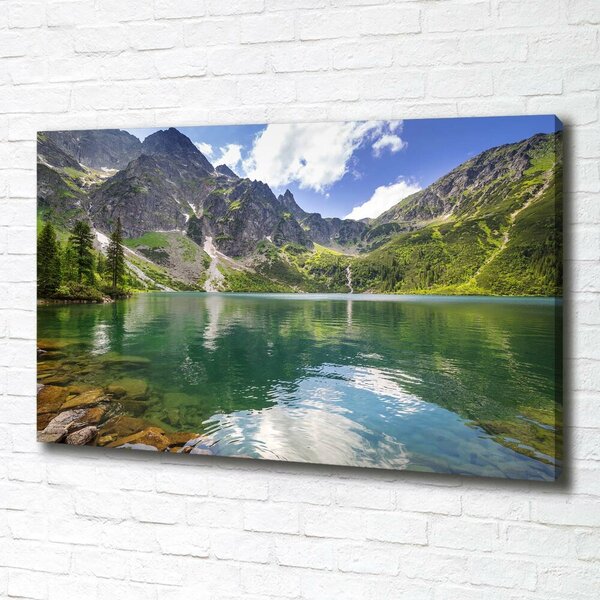 Moderní obraz canvas na rámu Mořské oko Tatry oc-54050852