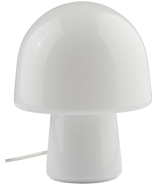 Jotex Opálově bílá skleněná stolní lampa THETYS