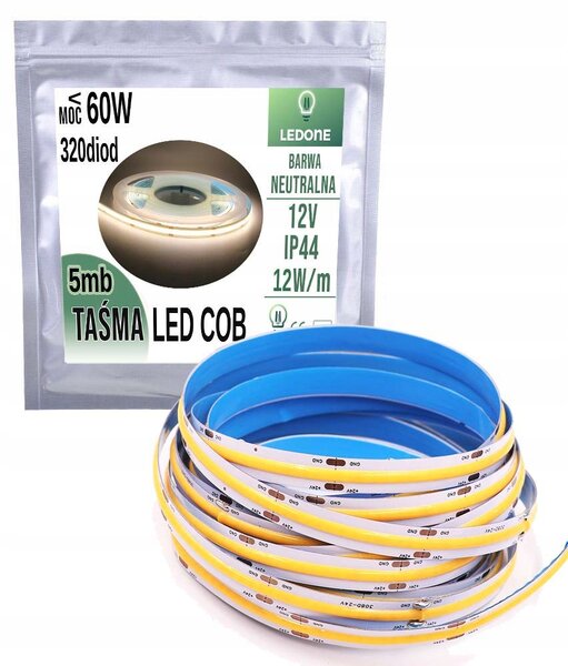 LED pásek LED-ONE 12W/m neutrální bílá IP44 5 m