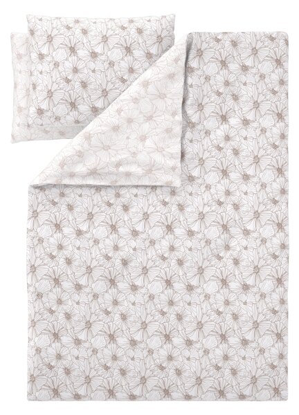 Livarno® Ložní povlečení z jemného flanelu, 200 x 220 cm, 70 x 90 cm (Květinový taupe) (100411091002)