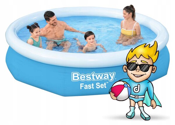 Bestway 57458 Bazén Samorozkládací Fast Set s filtrační pumpou 3,05 m x 66 cm