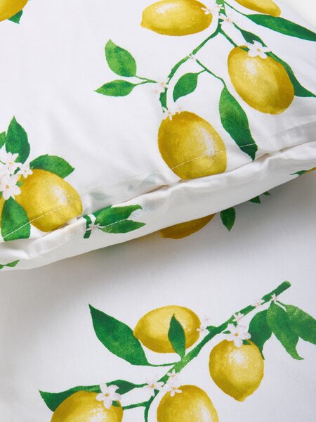 Sinsay - Sada povlaků na polštáře s motivem citronů 2 pack - žlutá