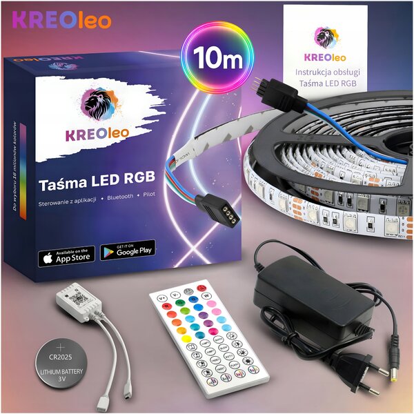 RGB LED pásek 10 m voděodolný s dálkovým ovládáním a aplikací