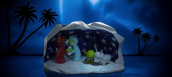 Alessi designové vánoční betlémy Happy Eternity Baby