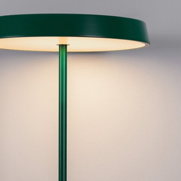 Zelená kovová stojací LED lampa Nova Luce Vetro 136 cm