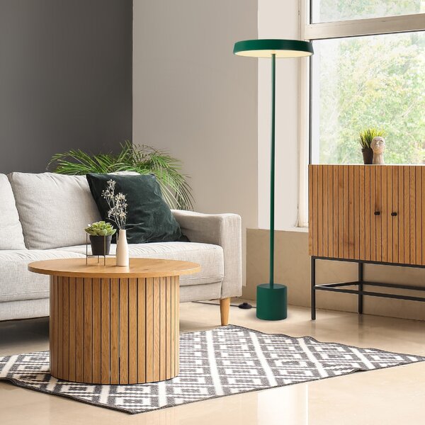 Zelená kovová stojací LED lampa Nova Luce Vetro 136 cm
