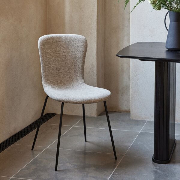 Unique Furniture Béžová čalouněná jídelní židle Delta