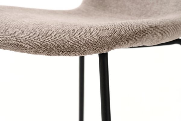 Unique Furniture Béžová čalouněná jídelní židle Delta