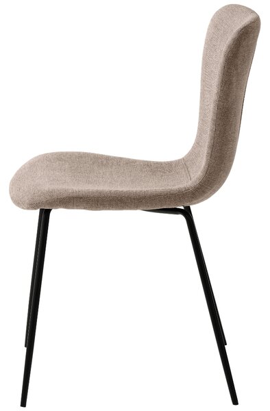 Unique Furniture Béžová čalouněná jídelní židle Delta