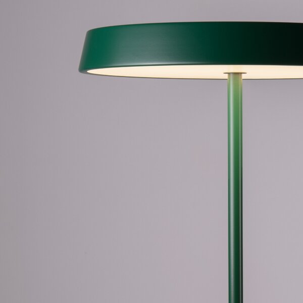 Zelená kovová stojací LED lampa Nova Luce Vetro 136 cm