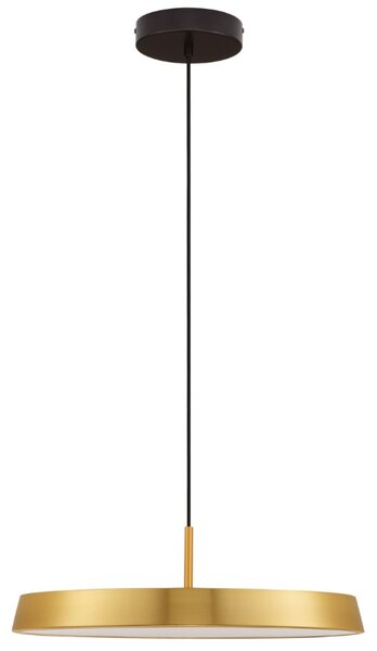 Zlaté kovové závěsné LED světlo Nova Luce Vetro 50 cm