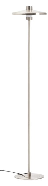 Kave Home Stříbrná kovová stojací lampa Nuvira 130 cm
