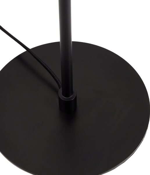 Kave Home Černá kovová stojací lampa Nuvira 130 cm