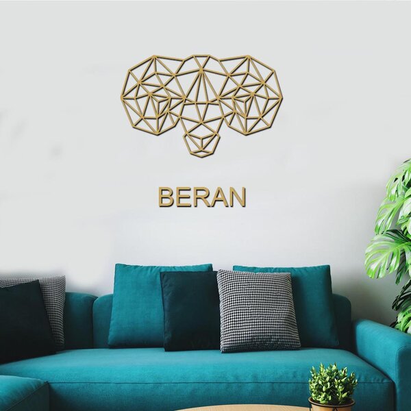 Dřevěná dekorace znamení BERAN | Rozměry (cm): 40x25 | Zvolte barvu dekoru: Javor