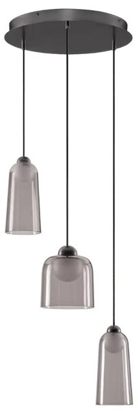 -25 % Dny MOMENTI– Nova Luce Kouřově šedé závěsné LED světlo Dione 35 cm
