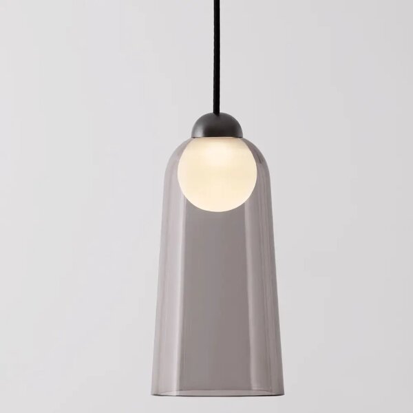 -25 % Dny MOMENTI– Nova Luce Kouřově šedé závěsné LED světlo Dione 10 cm