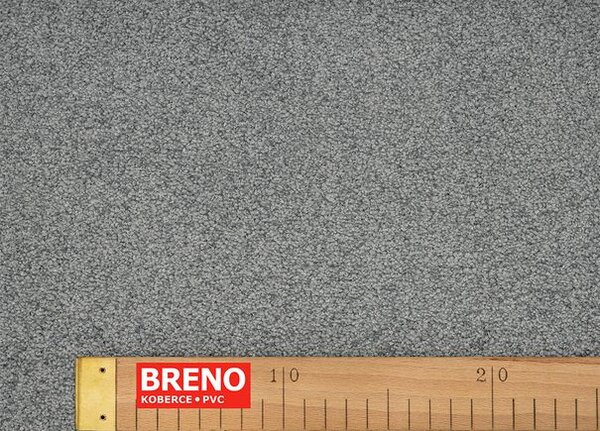Breno Metrážový koberec VIBES 94 světle šedý, šíře 400 cm, Šedá