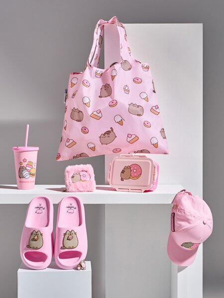 Sinsay - Hrnek s víčkem a brčkem Pusheen the Cat - vícebarevná