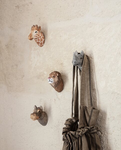Ferm Living designové nástěnné věšáky Animal Lion