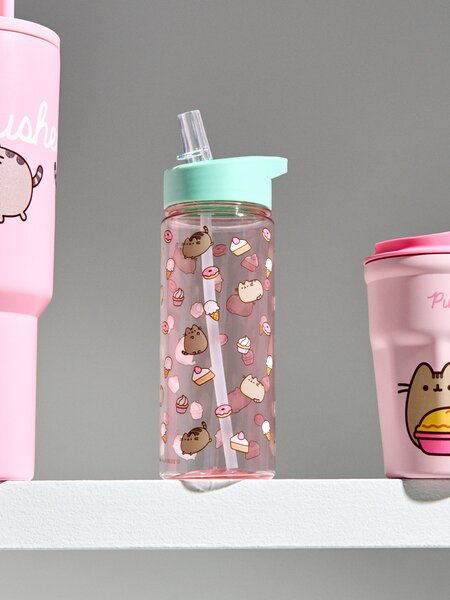 Sinsay - Láhev na pití s držadlem a brčkem Pusheen the Cat - vícebarevná