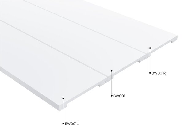 Panel / lamela BW001T, 200x1,2x12cm, Mardom