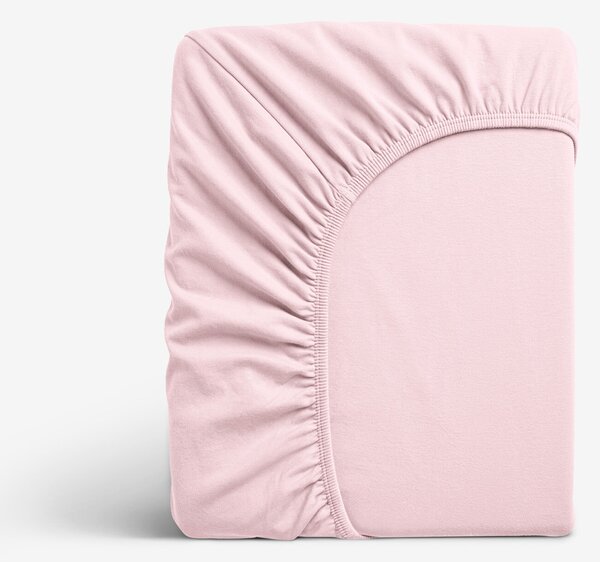 Goldea jersey elastické prostěradlo - pastelově růžové 120 x 200 cm