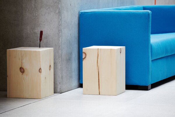 Jan Kurtz designové stoličky Block Hocker Square Medium