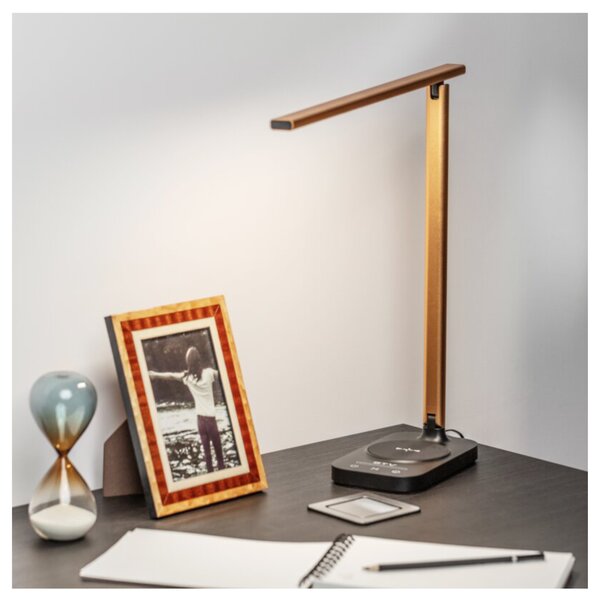 Stolní lampa BRESSI II zlatá/černá