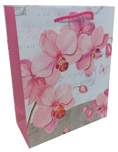 3ks Dárkových tašek L - Orchidej 8600094