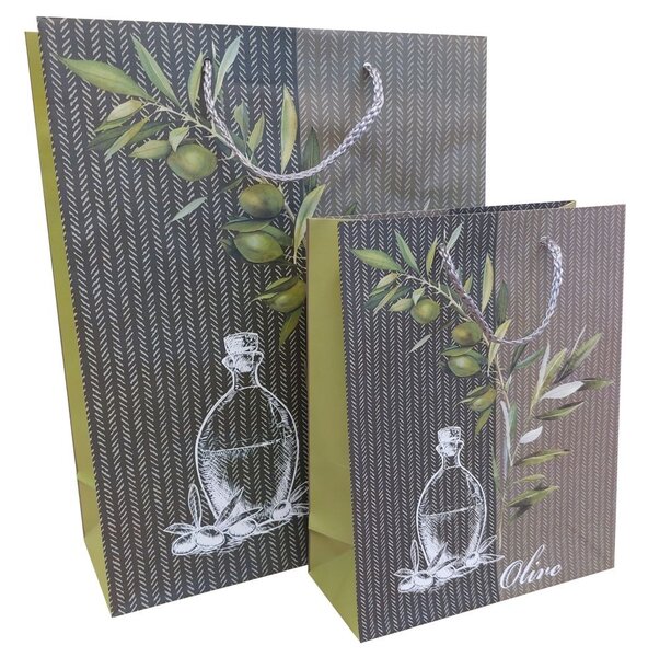 3k Dárkových tašek M - Olive 8600076