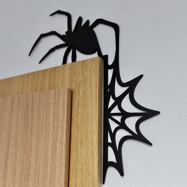 Halloween dekorace PAVOUK | Rozměry (cm): 30x35 | Zvolte barvu dekoru: Černá | Dřevo života