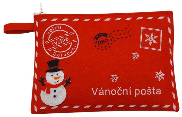 Obálka filcová Vánoční pošta sněhulák 8647610