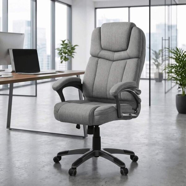 Kancelářské křeslo KA-C715 GREY2 – šedá látka