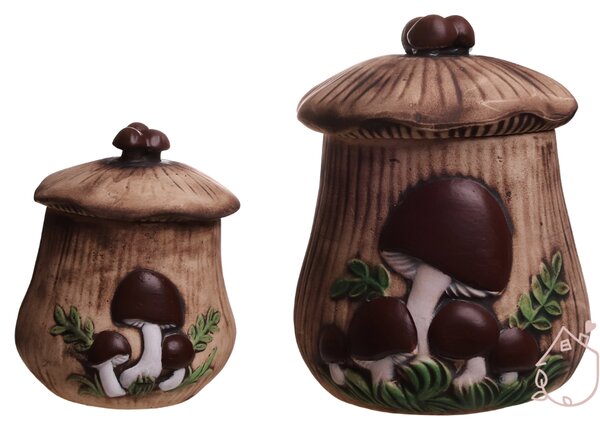 Dóza na houby Popis: Dóza malá - bez malované houby | FAVI.cz