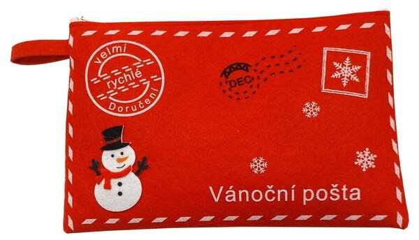 Obálka filcová Vánoční pošta sněhulák velká 8647611
