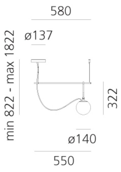 Artemide designová závěsná svítidla Nh S1 14 Suspension