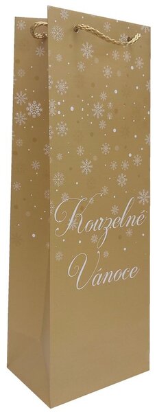 5ks Dárkové Vánoční tašky na lahev - Kouzelné Vánoce 8611302-1-0