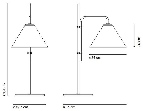 Marset designové stolní lampy Funiculí S Fabric