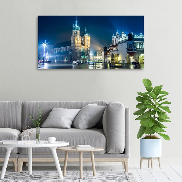 Moderní obraz canvas na rámu Krakov noc oc-56831462